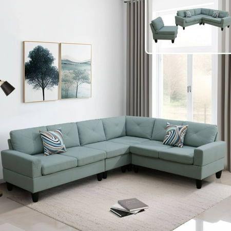 Teal Classic Corner Sofa