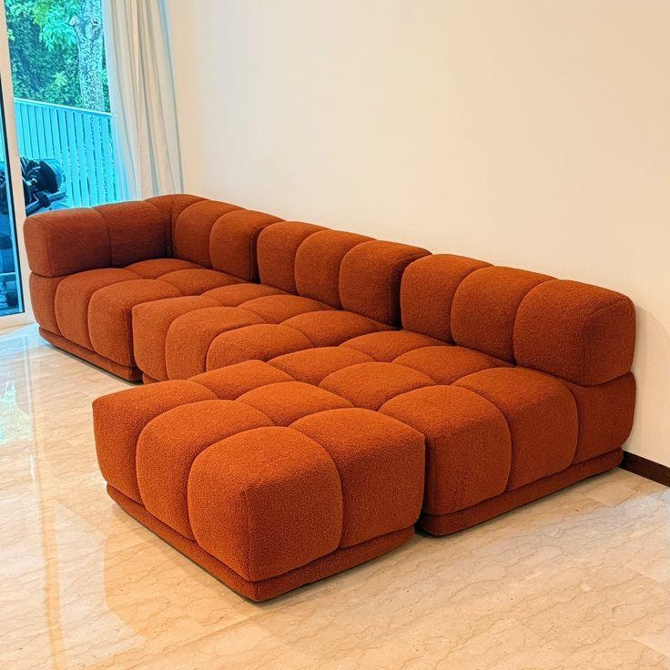 Terracotta Boucle Modular